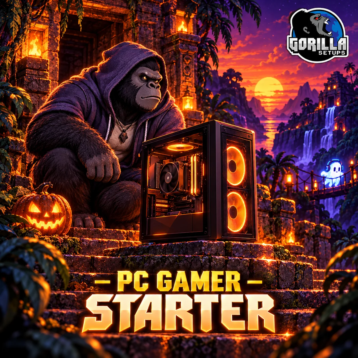 PC Starter Ryzen 5 5500 + RTX 5050